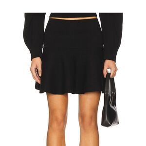 Black A Line Mini Skirt